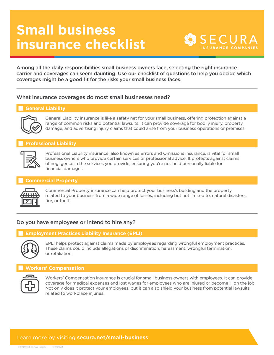Small Business Insurance Checklist